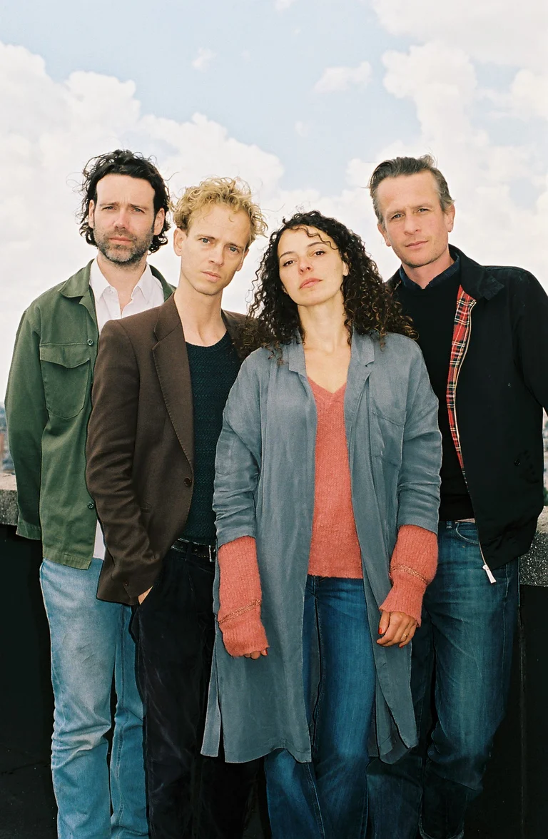 Joé Agemans, Stef Aerts, Marie Vinck und Thomas Verstraeten von FC Bergman