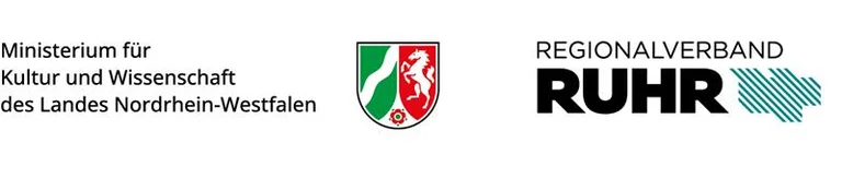 Logos des Ministeriums für Kultur und Wissenschafts des Landes Nordrhein-Westfalen und des Regionalverband Ruhr.
