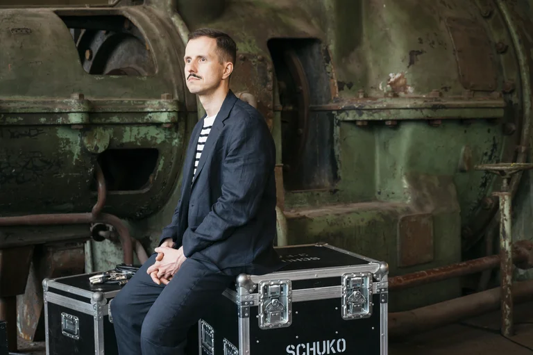 Krystian Lada, Director of Artistic Programme of the Ruhrtriennale 2024-20276, in industrial setting
