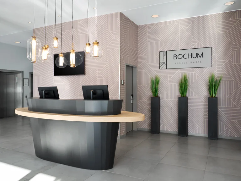 Modern lobby area of Four Points Flex by Sheraton Bochum