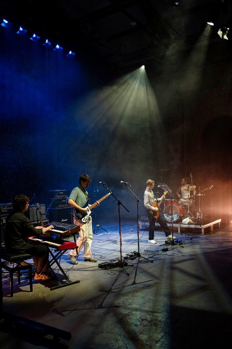 black midi. Von links: Seth Evans, Cameron Overeynder, Geordie Greep, Morgan Simpson