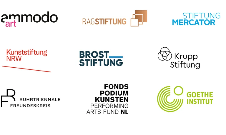 Logos der Projektförderer der Ruhrtriennale 2025.