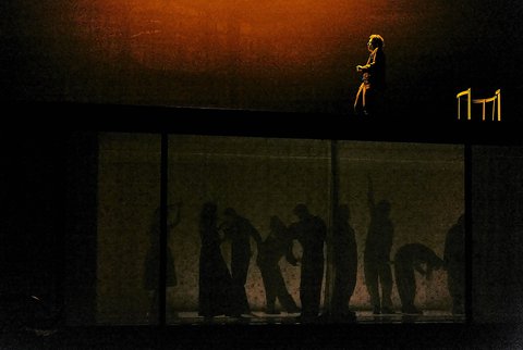 Ein Sommernachtstraum, Ensemble Burgtheater, oben: Dorothee Hartinger
