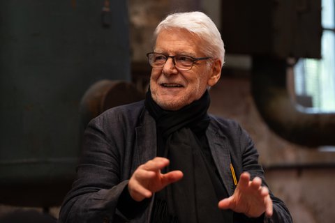 Georges Aperghis, rehearsal photo "Die Erdfabrik" at the Ruhrtriennale 2023